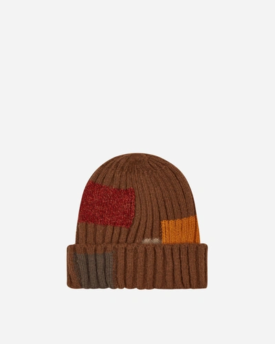 Shop Kapital 5g Wool Tugihagi Knit Cap In Brown