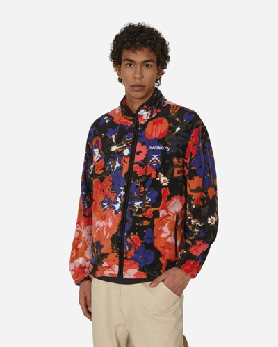 Shop Awake Ny Floral Fleece Jacket In Multicolor