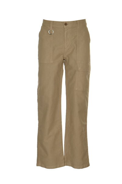 Shop Etudes Studio Etudes Buttoned Straight Leg Trousers In Brown