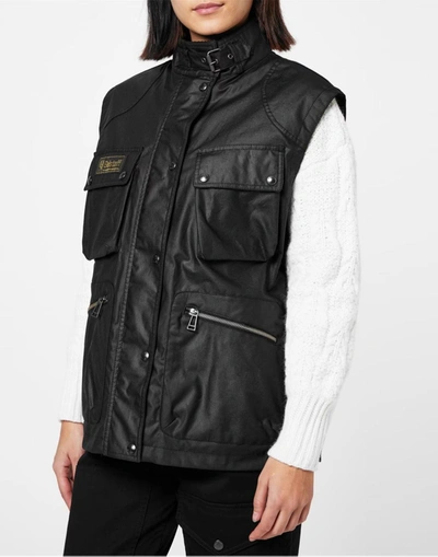 Shop Belstaff Legacy Edition Gilet Vest Jacket In Black