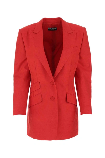 Shop Dolce & Gabbana Jackets And Vests In Red