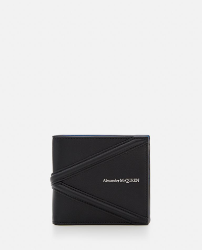 Shop Alexander Mcqueen Bifold Leather Wallet In Black