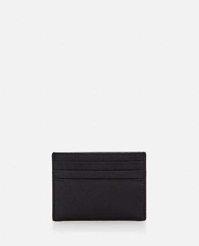 Shop Alexander Mcqueen Leather Card Holder The Harness In Black