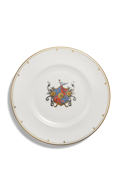 Shop Tiffany & Co Crest Bone China Charger In White