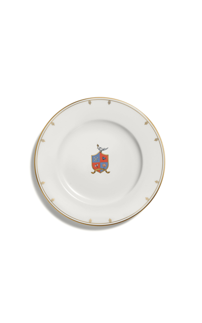 Shop Tiffany & Co Crest Bone China Bread And Butter Plate In White