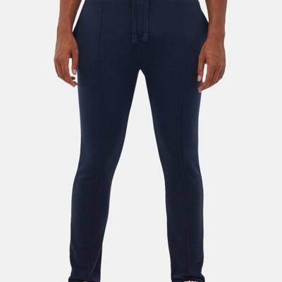 Shop Bench Dna Mens Ostler Pintucked Joggers In Blue