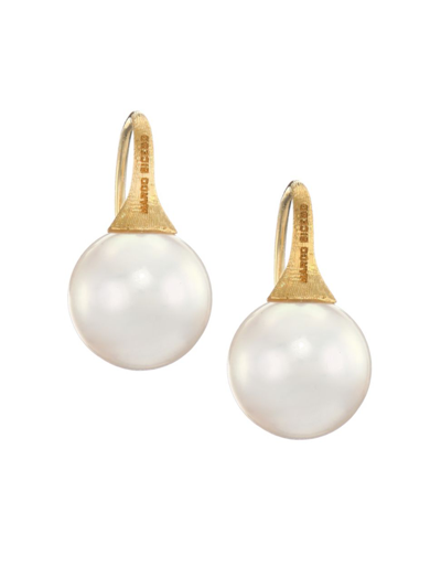 Shop Marco Bicego Women's 18k Yellow Gold & Cultured Freshwater Pearl Drop Earrings