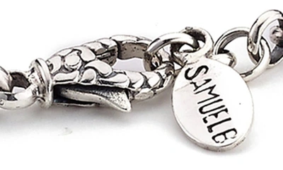 Samuel B. Sterling Silver Wheat Chain Bracelet In Silver