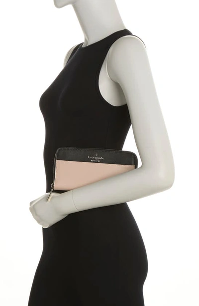 Kate Spade Staci Continental Wallet In Warm Beige Multi
