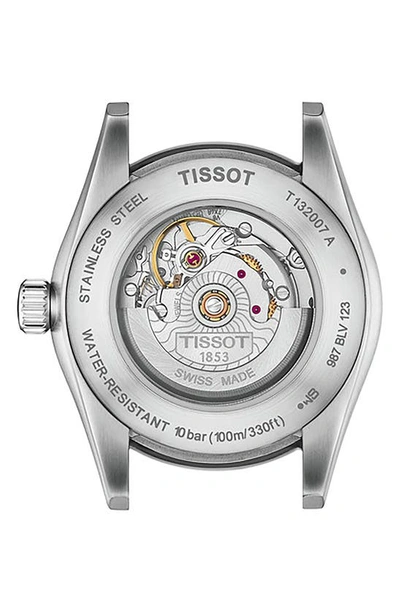 Tissot T-my Diamond Automatic Bracelet Watch & Leather Strap Gift Set, 29.3mm In Anthracite