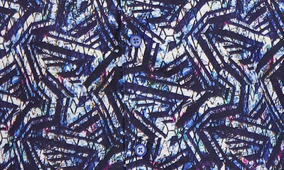 Robert Graham Morais Abstract Print Cotton Button-up Shirt In Purple Multi