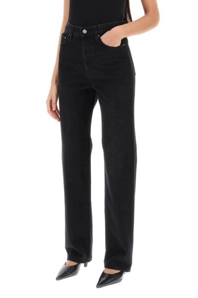 Shop Totême Organic Denim Classic Cut Jeans In Black