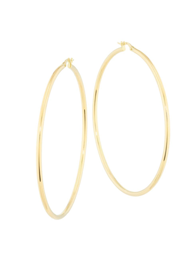 Shop Roberto Coin Women's 18k Yellow Gold Hoop Earrings