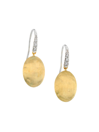 Shop Marco Bicego Women's Siviglia 18k Yellow Gold & Diamond Drop Earrings In Gold Diamond