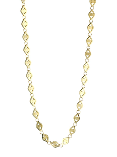 Shop Sydney Evan Women's 14k Yellow Gold Evil Eye Link Necklace