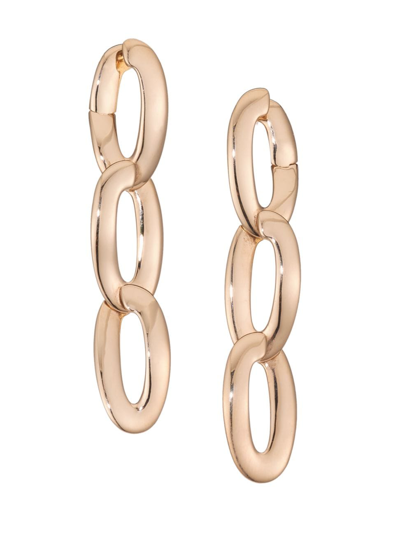 Shop Vhernier Olimpia 18k Rose Gold Link Earrings In Pink Gold