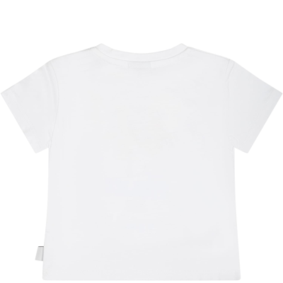 Shop Gcds Mini White T-shirt For Baby Girl With Spongebob Print