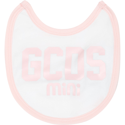 Shop Gcds Mini Jumpsuit For Babies With Logo In Pink