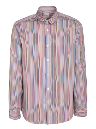 Shop Paul Smith Slim Fit Multicolor Shirt
