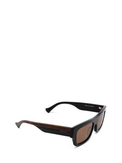 Shop Gucci Gg1301s Black Sunglasses
