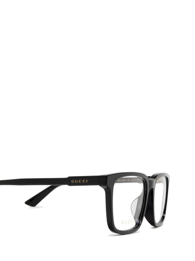 Shop Gucci Gg1120oa Black Glasses