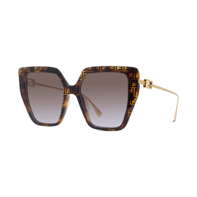 Shop Fendi Fe40012u Sunglasses In Nero