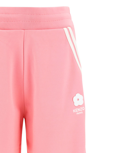 Kenzo Pink Interlock Fabric Sailor Pants In Rose
