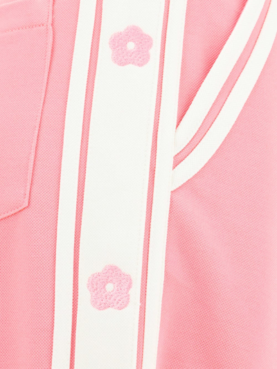 Kenzo Pink Interlock Fabric Sailor Pants In Rose