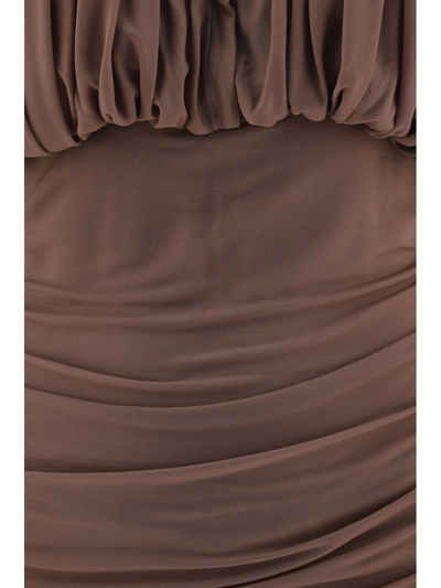 Saint Laurent Vestito Drappeggiato Dresses Pink In Robe Des Bois