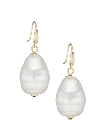 Shop Kenneth Jay Lane Women's Baroque Faux Pearl Drop Earrings