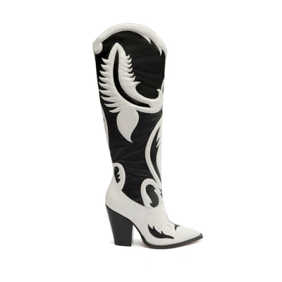 Shop Schutz Woody Up Casual Leather Boot In White