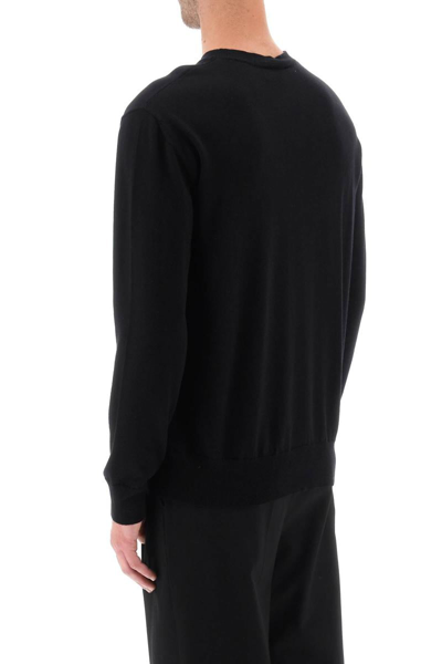 Shop Dsquared2 D2 Leaf Crewneck Sweater In Black