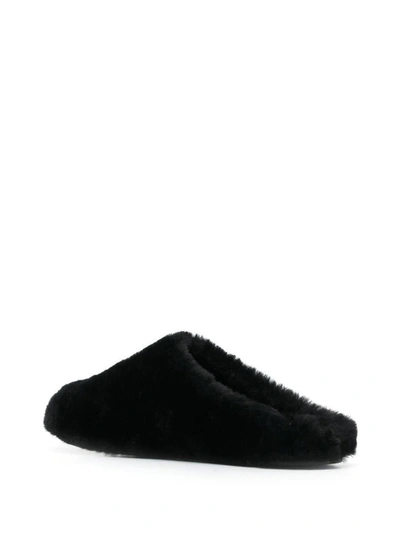 Shop Givenchy 4g Wool Slippers In Black