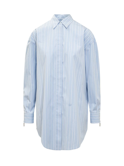 Shop Off-white Dress Shirt In Blue