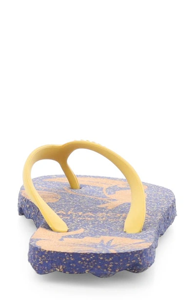 Shop Asportuguesas By Fly London Amazonia Flip Flop In Blue/ Yellow Rubber