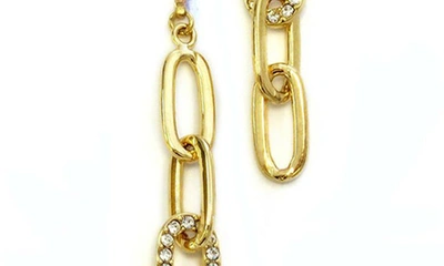 Shop Liza Schwartz Love Link Lariat Necklace In Gold