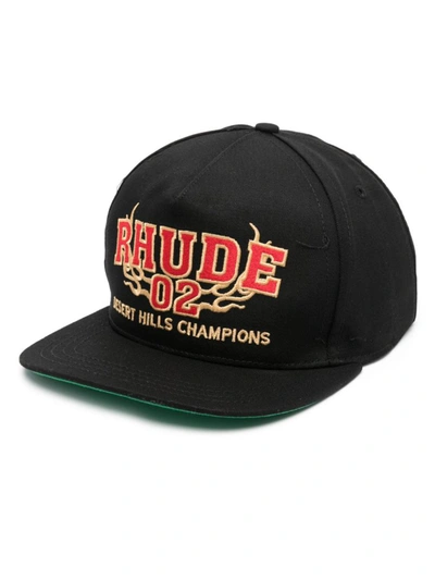 Shop Rhude Hats Black