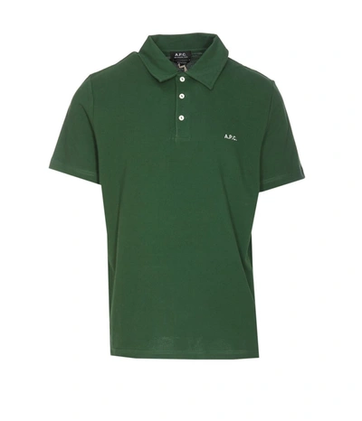 Shop Apc A.p.c. T-shirts And Polos In Green