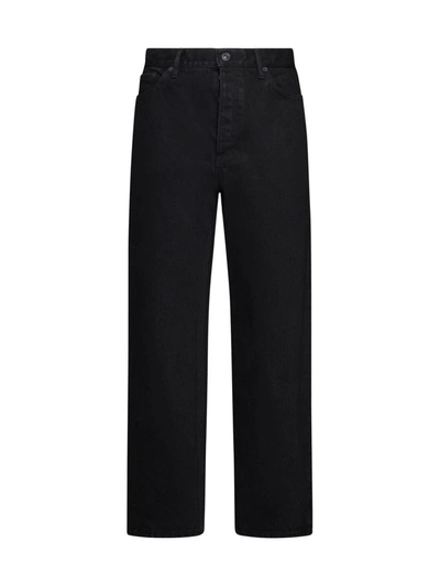 Shop Balenciaga Jeans In Pitch Black