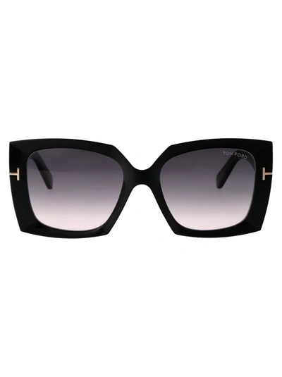 Shop Tom Ford Sunglasses In 01b Black