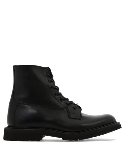 Shop Tricker's "burford" Combat Boots In Black