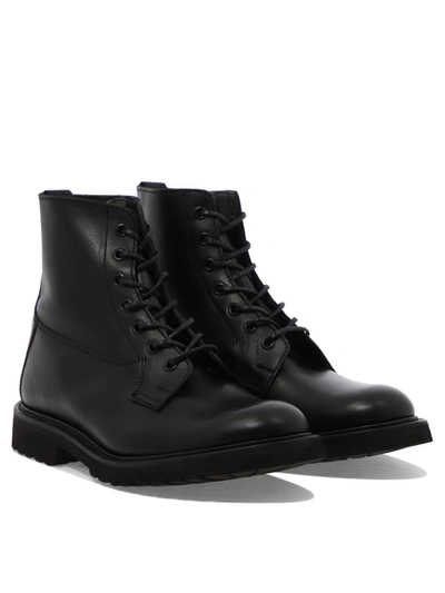 Shop Tricker's "burford" Combat Boots In Black