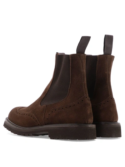 Shop Tricker's "silvia" Ankle Boots In Brown