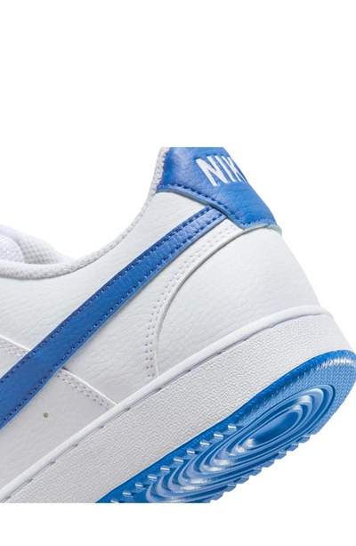 Shop Nike Court Vision Low Sneaker In White/ Royal Blue/ White