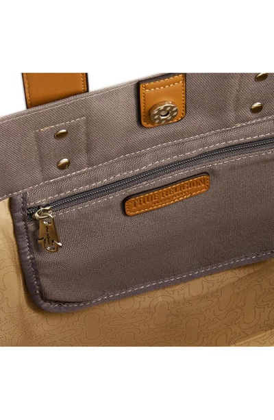 True Religion Brand Jeans Twill Tote Bag In Grey