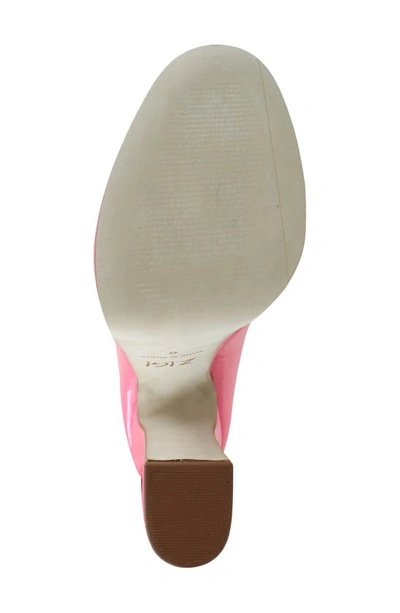 Zigi Nikole Ankle Strap Platform Pump In Pink Patent