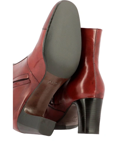 Shop Mara Bini "gina" Ankle Boots In Red