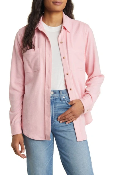 Shop Beachlunchlounge Sally Shacket In Pink Heather