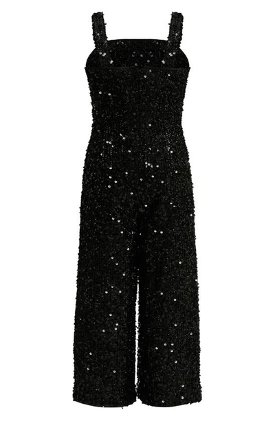 Shop Bardot Junior Kids' Briony Sequin Jumpsuit In Black