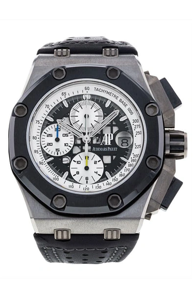 Shop Watchfinder & Co. Audemars Piguet  2007 Royal Oak Offshore Chronograph Watch, 46mm In Black